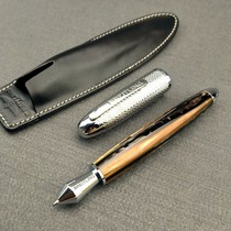  Border collection High-end signature pen High-end resin material fish scale pattern acrylic signature pen orb pen