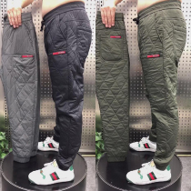 Winter outer wear down cotton pants men 2021 net red six pockets windproof warm pants outdoor light high-end casual cotton pants