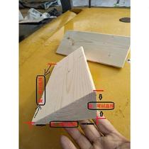 Wood ramp triangle floor solid wood sill climbing mat stop car mat wooden reversing fixed teeth