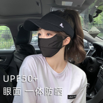 Empty top sunscreen hat female anti-UV mask Beach sun hat Male sports no top duck tongue visor hat female summer