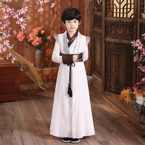 Boys Hanfu Spring and Autumn Costumes Childrens Young Mens Costumes Chinese Style Little Boys Tang Dress Thin Summer