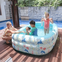 Family bath Childrens pool Outdoor pumping rental bath artifact Folding bathtub basin Courtyard paddling pool