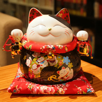 Hanqing Zhaocai cat ornaments open piggy bank savings pot gift shop ceramic Japanese wealth cat cashier