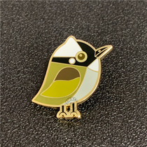 Metal shaped paint badge imitation enamel badge badge emblem school badge animal cartoon star brooch to customize