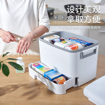 Medicine box family small medicine box household large capacity storage box full set of first aid kit portable emergency medical box