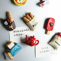 Sherry creative refrigerator stickers simulation food magnetic stickers message stickers magnetic stickers refrigerator decoration 3D three-dimensional resin stickers