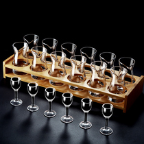 Creative white glass wine divider set home a pot of small bullet cup glass glass 10ml