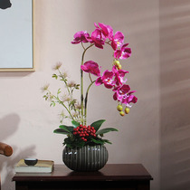 Wet sense fake flower Simulation flower living room flower table decoration Flower feel butterfly orchid art home decoration silk flower