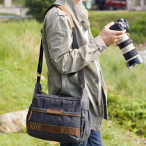 National Wind Single Shoulder Camera Bag Photographic Bag Single Shoulder Micro Single Digital Single Counter-Package Waterproof Retro-Machine Triple Mirror