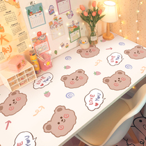 Bedroom warm renovation dormitory renovation waterproof and oil-proof desktop sticker College student desk self-adhesive wallpaper can be customized