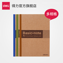 Deli 7672 wireless binding book Soft copy notepad Classroom notebook Notepad wrong problem Wireless binding book