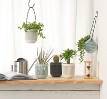 Japan imported INOMATA basket simple flower basket fashion flower pot can hang flower basket hanging wall creative plant pot