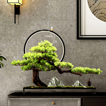 Simulation plant bonsai welcome pine green plant potted living room large fake tree micro landscape decoration entrance hotel ornaments