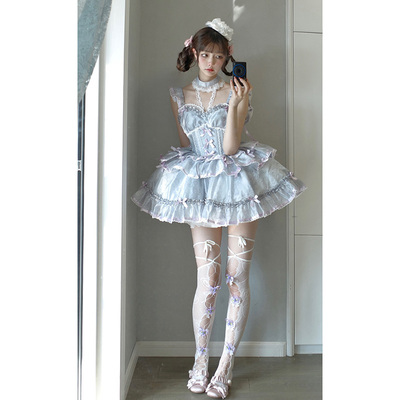 taobao agent Purple dress, small princess costume, Lolita style, Lolita Jsk