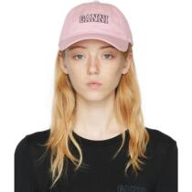 Ganni gani GANNI pink Software Baseball Cap 2022 Spring Summer Luxury women