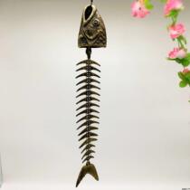 Exquisite garden cast iron bone windbell Japanese cast iron piercing bell Garden bell Balcony decoration