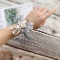 Wrist flower bridesmaid Korean hipster Super fairy Moren series simple bride sister group wedding hand flower bracelet wedding