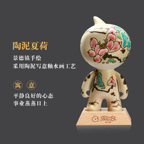 Ali porcelain Jingdezhen ceramic hand-painted doll gift home decoration ceramic ornaments model SF
