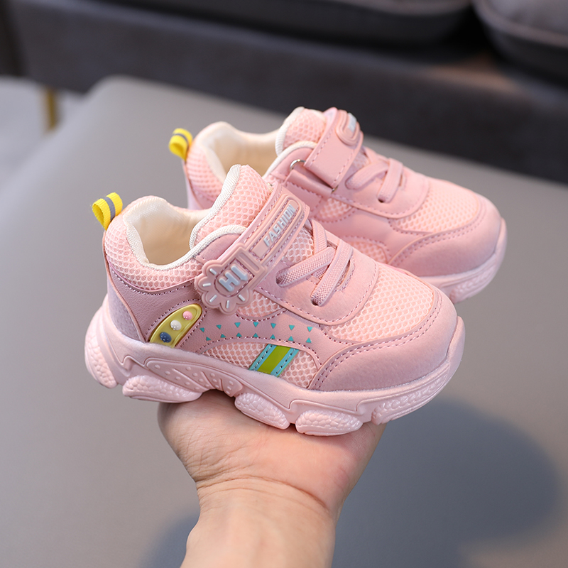 1-5 year old baby functional shoes 2023 Spring, Autumn, and Winter 3 children's sports shoes, mesh shoes for boys and girls, and children's shoes