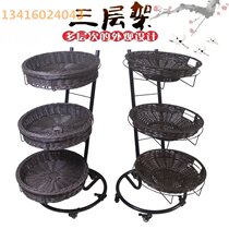 Multi-storey fruit shop shelf promotion table convenience store vegetable and fruit shelf display stand supermarket fruit shop fruit and vegetable rack