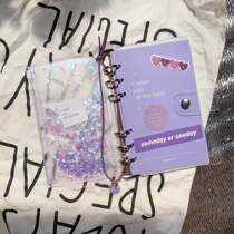 3 inch Polaroid album Bubble Matt blind box Card storage book Identity book album small card storage book Purple