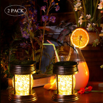 Amazon new vintage solar lantern outdoor decoration solar lantern portable flame lantern decoration