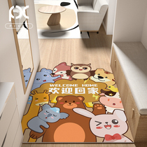 Entrance Doormat home Entrance Doormat Doormat Doormat Leather PVC washable anti-dirty anti-slip can cut