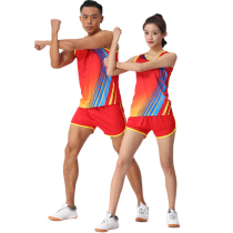 Group purchase track and field suit suit suit men and womens body test training suit vest professional student sprint competition suit running suit printing