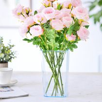 Wake up flower bucket Acrylic wake up flower bucket florist extra large plastic transparent flowers wake up flower bucket Household flower bucket