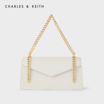  (Hot product return)CHARLES&KEITH womens bag CK2-50270560 chain portable shoulder envelope bag