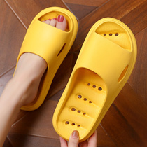 Bathroom slippers women Summer indoor autumn and winter bathing thick-soled non-slip couples home home home water-leaking slippers men