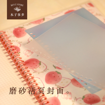Loose-leaf cover ppcard DIY homemade this A5B5 frosted coil This accessories peripheral hand account protection card