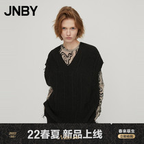 (Mall same section) JNBY Jiangnan Bu clothes 22 Chunxin Pinded sweatshirt trendy V pilotside 5M1300410