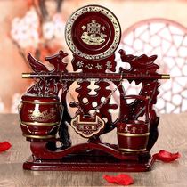 Red and sour branches carved flowers three sets of mahogany wedding children wedding childrens wedding gifts Chinese wedding gifts