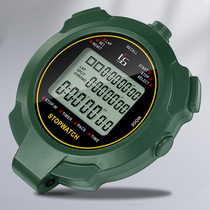 Stopwatch timer competition special coach running sports track and field electronic fitness training waterproof military green code watch