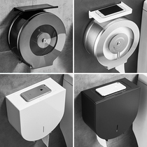 Punch-free stainless steel roll tissue box wall-mounted hand wipe public toilet hotel commercial toilet paper box