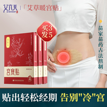 Ai six days motherwort warm palace stickers Wormwood palace cold conditioning moxibustion Baby warm stickers Womens menstrual volume is small aunt stickers