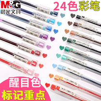 Chenguang Benwei series color gel pen Students use color pen to take notes Special color pen set multi-color water pen multi-color signature pen set color refill ballpoint pen water-based pen
