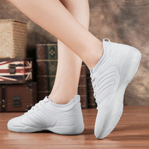 Professional gymnastics shoes soft soles womens shoes wear non-slip white shoes flat heel square dance shoes dance shoes sports fitness shoes