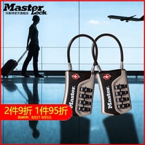  Master customs lock Overseas travel trolley luggage lock Luggage bag padlock Student 4-digit TSA password lock