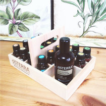 Dotter doTERRA essential oil storage wooden box 21 grid basket display rack 5ml 10ml 15ml