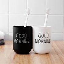 Creative simple home wash mug brush Cup couple set European female toothbrush cup cute plastic water Cup