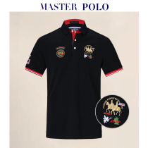 United States Paul POLO shirt half sleeve summer Golf short sleeve T-shirt Mens middle-aged business collar solid color T-shirt