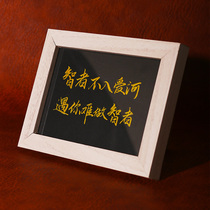 Handwritten gift gift blessing calligraphy and painting ornaments pendant blessing Chinese style study office handwritten home