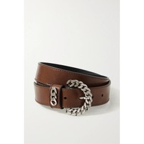  KATE CATE BROWN BELT EMBELLISHED LEATHER WOMENs BELT