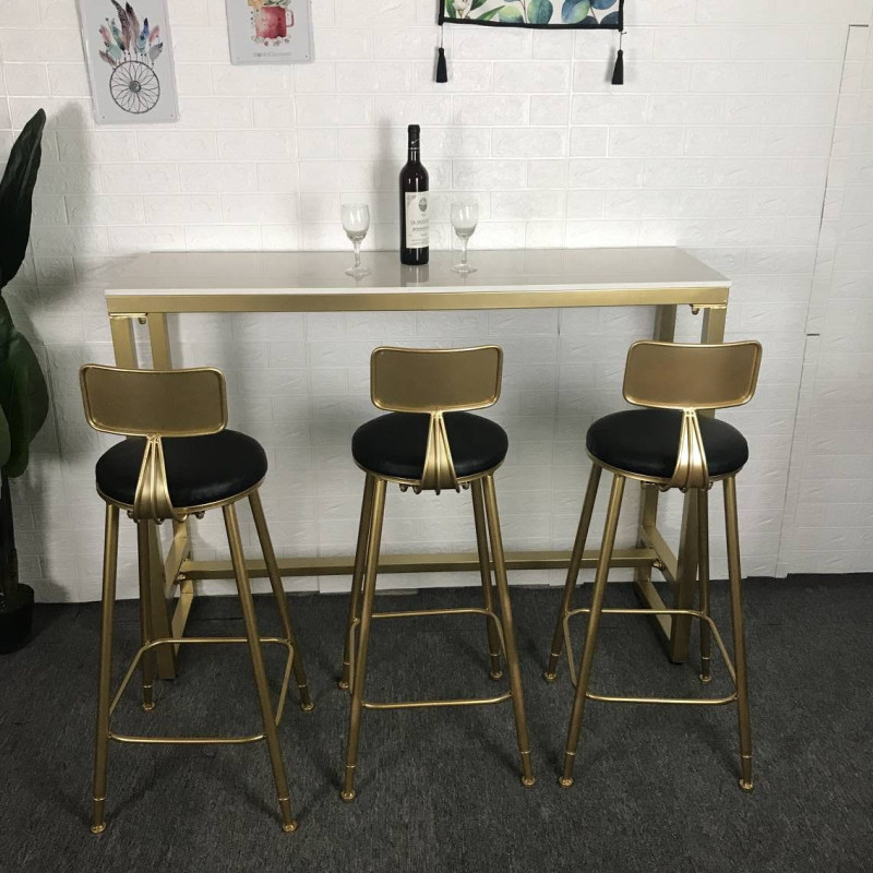 Nordic bar table and chairs simple home high-footed table coffee tea shop bar table chairs solid wood table bar table table table