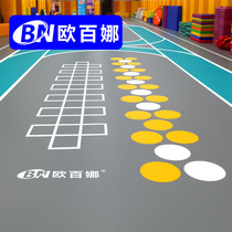 Orbaina gym floor glue indoor private education custom pattern mat childrens physical fitness functional sports floor