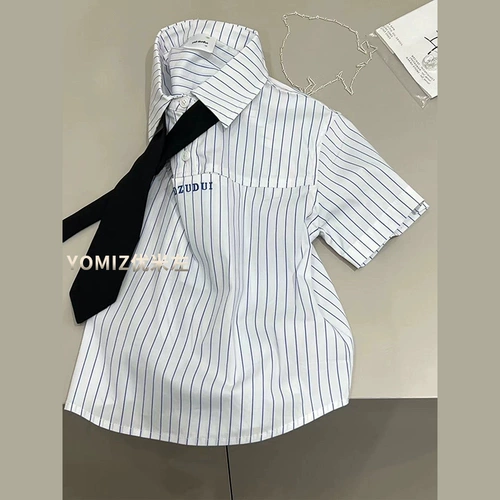 Рубашка, летняя летняя одежда, детская одежда, 2023, в западном стиле