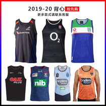 2019 Australia England Warriors Mustang vest olive ball uniform jersey vest Rugby Jesery