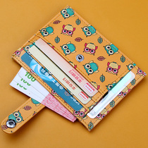 Ultra-thin card bag Womens small card set Exquisite high-grade bank card clip Cute Korean card bag Mini card bag